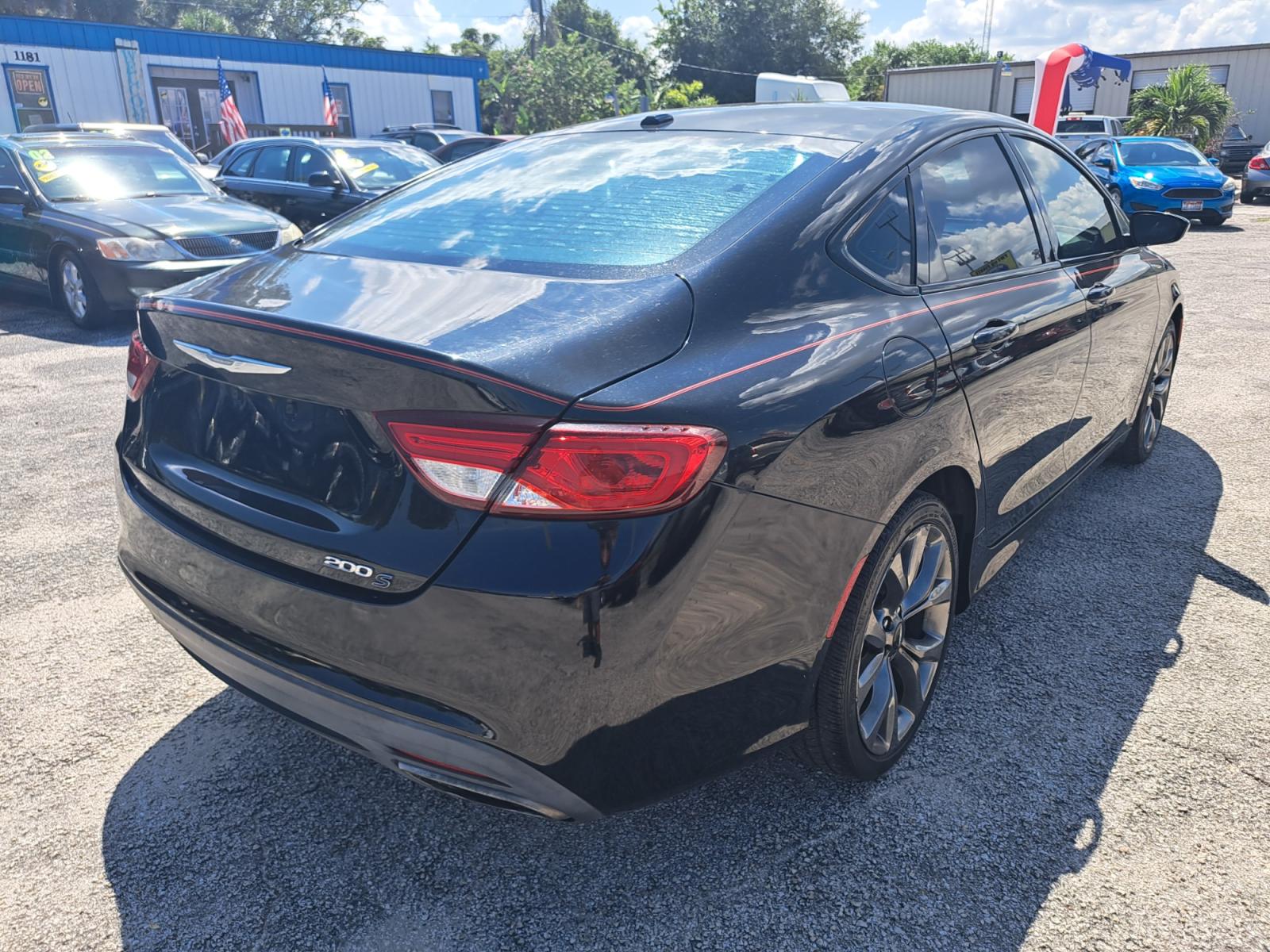 2015 Black Chrysler 200 S (1C3CCCBB2FN) with an 2.4L L4 DOHC 16V engine, Automatic transmission, located at 1181 Aurora Rd, Melbourne, FL, 32935, (321) 241-1100, 28.132914, -80.639175 - Photo #1